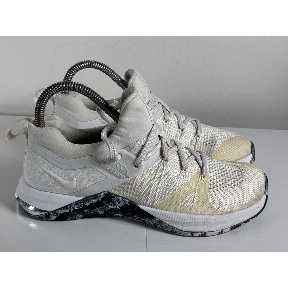 Nike Metcon Flyknit 3 Womens Training Running Shoes White Sz US 7 AR5623-110